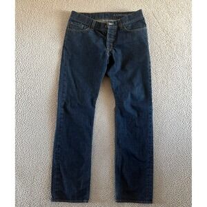 J. LINDEBERG Lennon Mens Jeans 33 x 34 Dark Wash 100% Cotton Denim